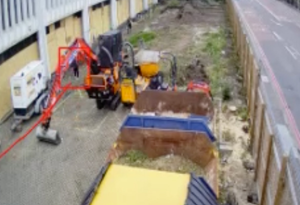 CCTV Monitoring Identifies Intruders At Protected Building Site.