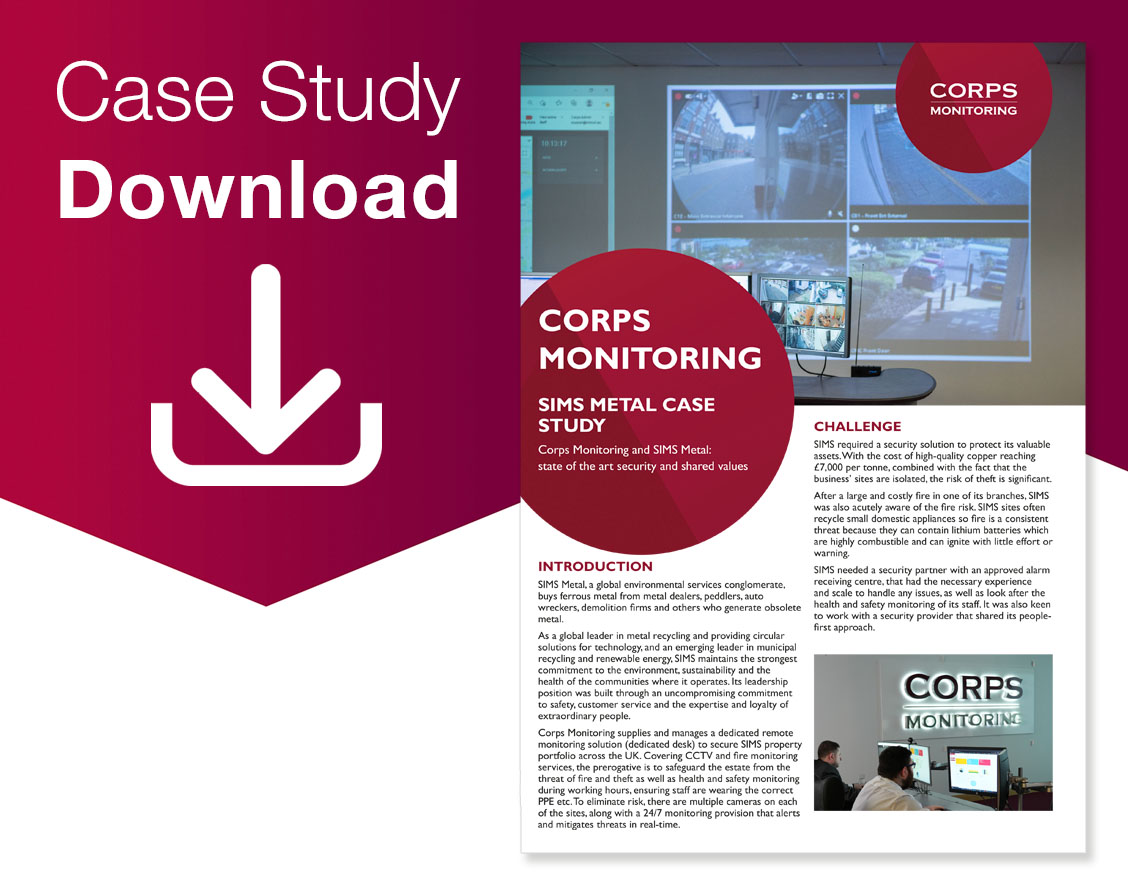 Corps Monitoring and SIMS Metal State of the Art Security and Shared Values